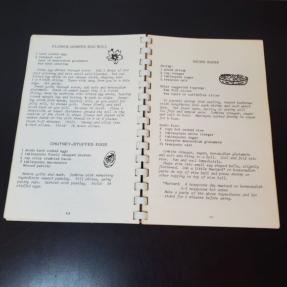 Muriel Kamada Miura's Hawaiian Pupu Party Planner Comb Bound 1974 Recipe Book - Picture 9 of 12